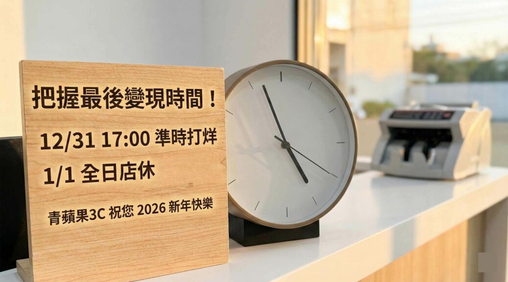 青蘋果3C 2026 元旦跨年營業時間調整公告