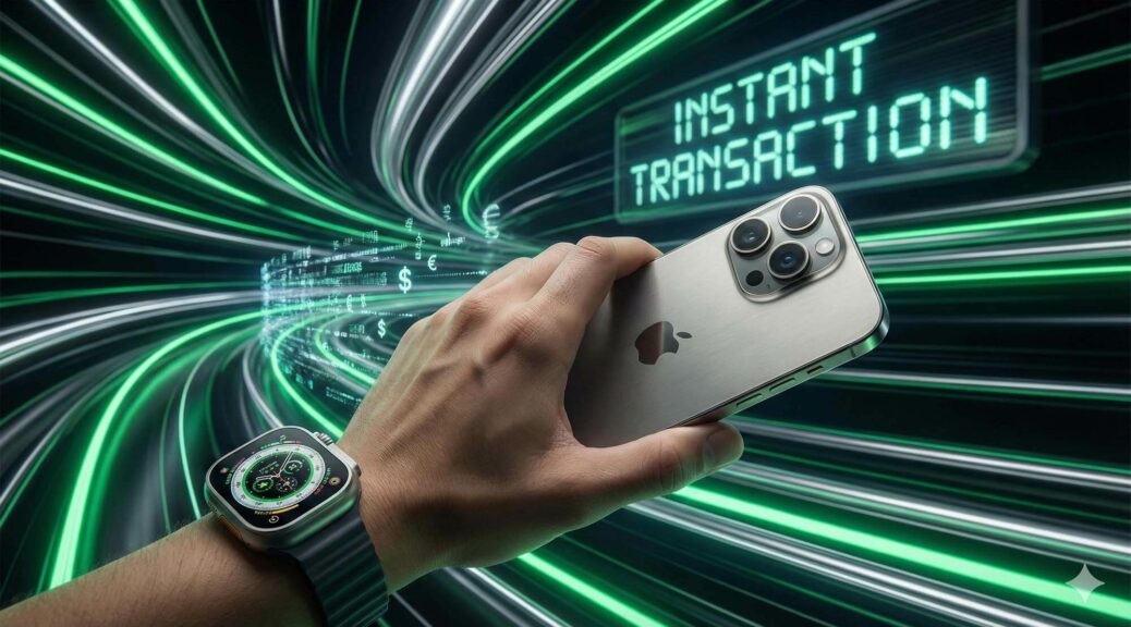 動態模糊效果展示快速交易 iPhone 17 的概念，強調速度與現金流 / Dynamic motion blur shot representing fast iPhone 17 transaction, emphasizing speed and cash flow.